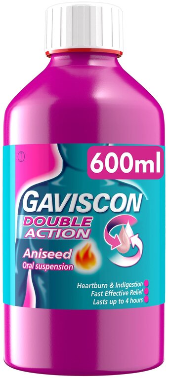gaviscon double action 600ml aniseed