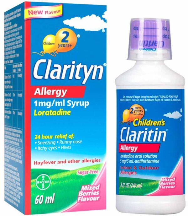 CLARITYN kids allergy syrup, berry 60ml