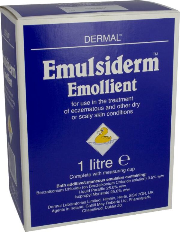 EMULSIDERM emollient 0.5%/25%/25% 1ltr