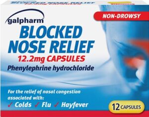 GALPHARM blocked nose relief capsules  12