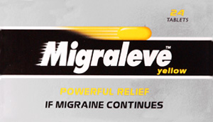 MIGRALEVE tablets yellow pack 8/500mg  24