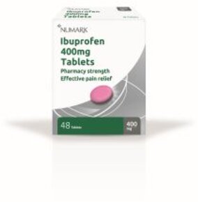 NUMARK OTC medicines ibuprofen max strength tablets 400mg  48