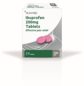 NUMARK OTC medicines ibuprofen tablets 200mg  24