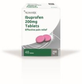 NUMARK OTC medicines ibuprofen tablets 200mg  48