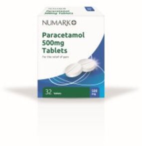 NUMARK OTC medicines paracetamol tablets 500mg  32