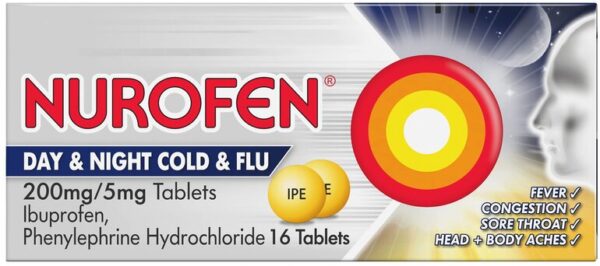 NUROFEN DAY & NIGHT COLD & FLU tablets  16