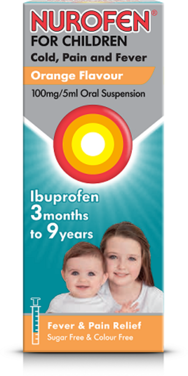 NUROFEN FOR CHILDREN COLD, PAIN & FEVER orange 100ml