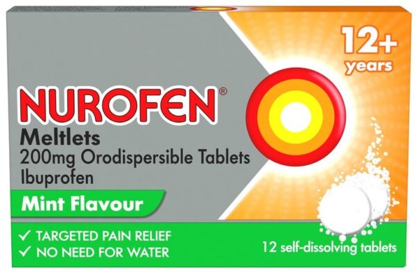 NUROFEN MELTLETS mint orodispersible tablets  12