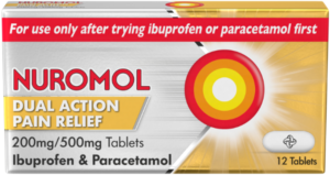NUROMOL dual action pain relief tablets  12
