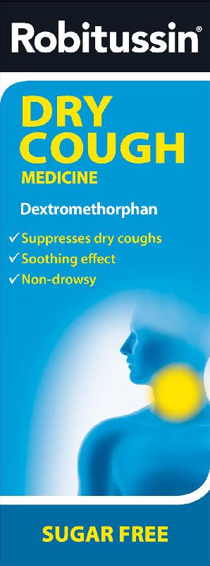 ROBITUSSIN oral solution dry cough s/f 7.5mg/5ml 250ml