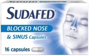 SUDAFED blocked nose & sinus capsules  16