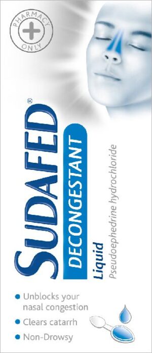 SUDAFED decongestant liquid 30mg/5ml 100ml